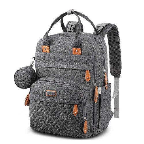 Diaper Bag Backpack,Multi function Waterproof,with Changing Pad, Stroller Straps & Pacifier Case