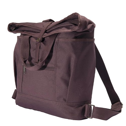 convertible, durable tote bag with adjustable backpack straps and laptop sleeve，600 denier polyester