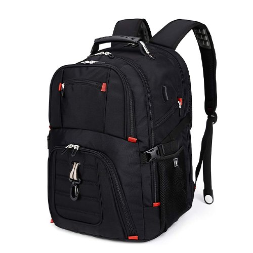Extra Large 50L Travel Laptop Backpack with USB Charging Port