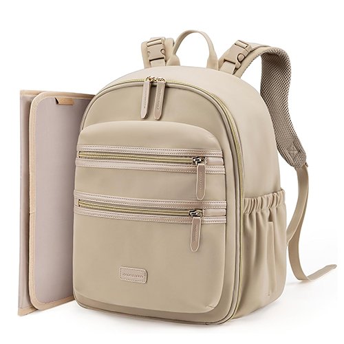 Neoprene Diaper Bag Backpack, Travel Mini Diaper Backpack for Newborn with Insulated Pockets, Stroller Straps