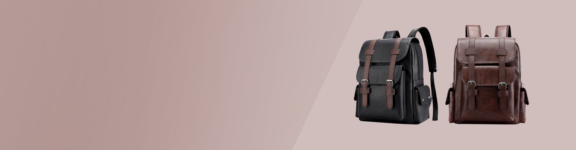 artificial leather backpack
