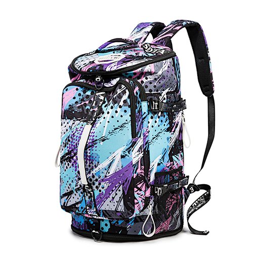 Duffle Backpack with Shoe Compartment,Multi-Functional Weekender bag with Waterproof Layer&Laptop Compartment for Fitness, Travel,Camping