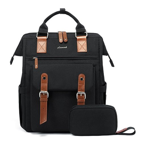 Plenty of Pockets & Storage, The added pouch bag can be used as electronics organizer, college essentials pouch bag, travel organizer,double zipper closure, USB charging Port