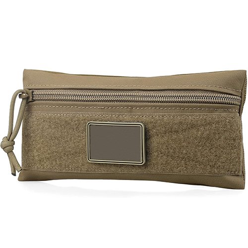 Brown Hook and Loop Bag