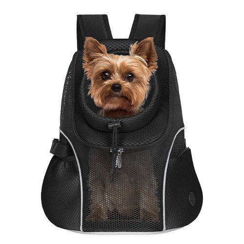 Comfortable Dog Backpack with Hidden Zippers Design