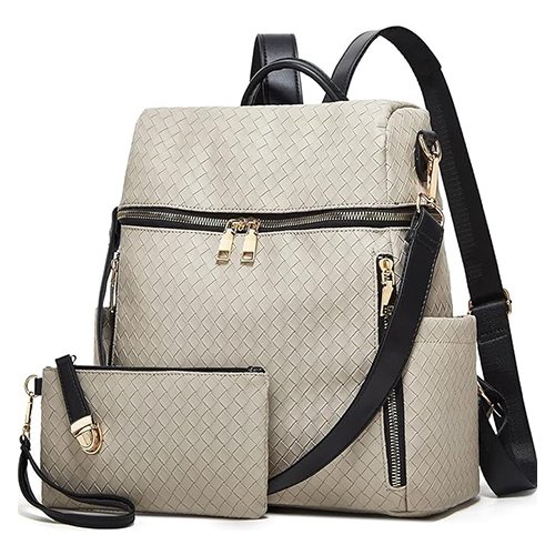Convertible PU Leather Backpack