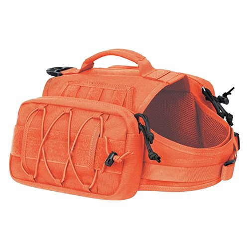 Durable 1000D Nylon Dog Backpack with 1.1L Pouch