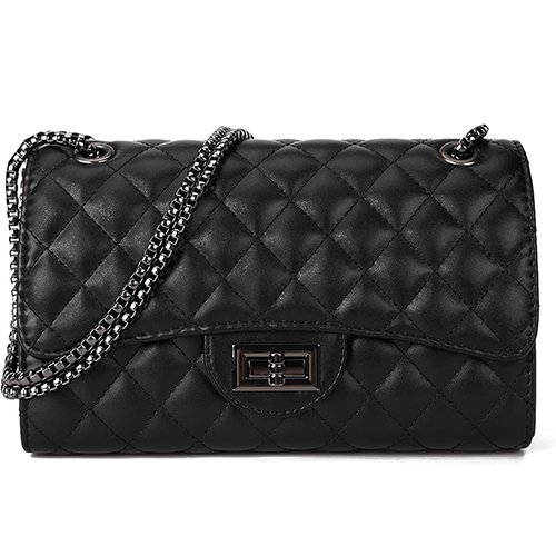 Quilted Leather Flap Bag