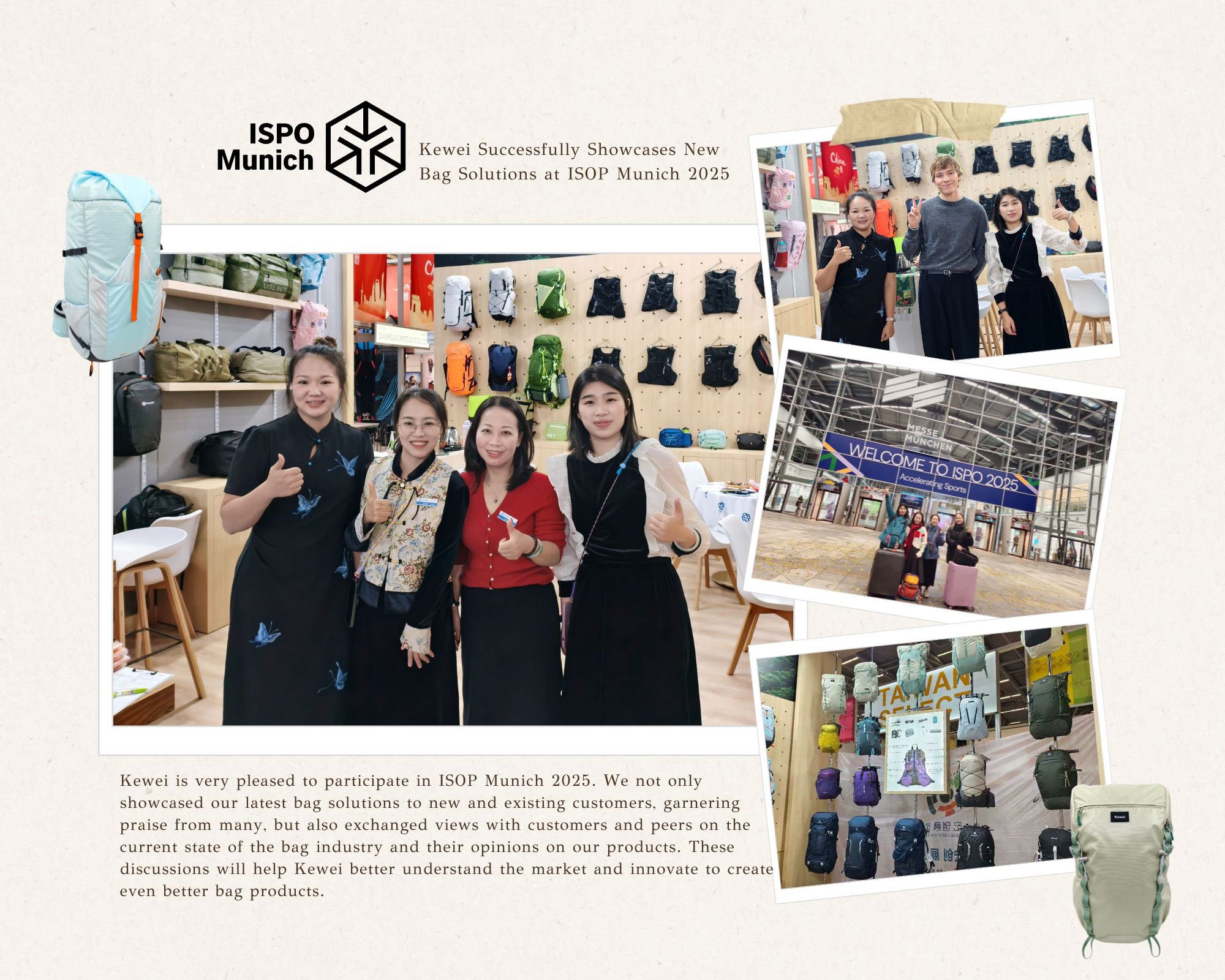 Kewei Successfully Showcases New Bag Solutions at ISOP Munich 2025