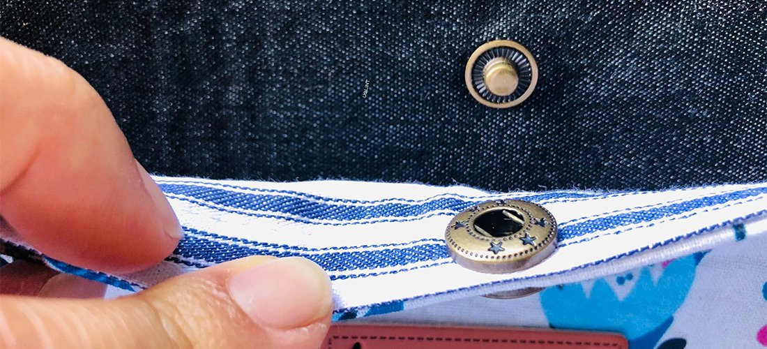 Metal Snap Buttons handbag