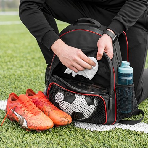 easy-clean football bag