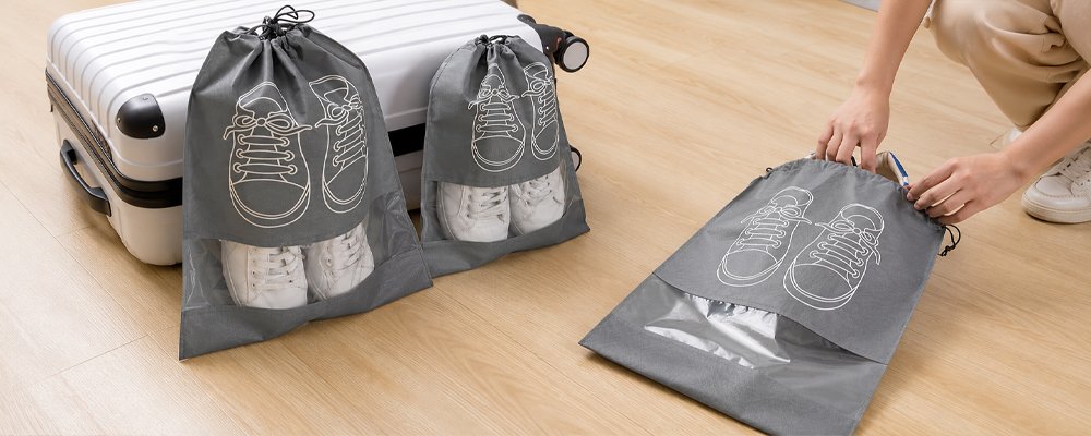 Drawstring Travel Shoe Bags